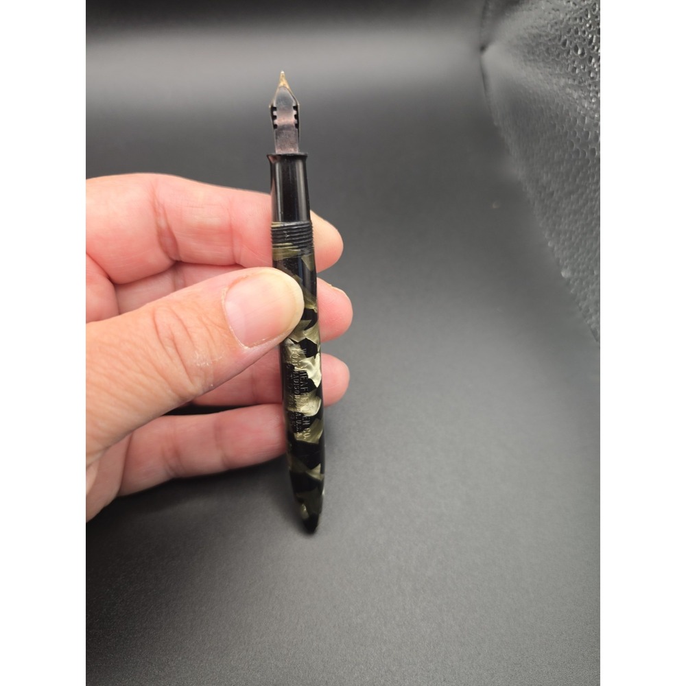 VTG 1930s Sheaffer Balance Fountain Pen Grey Pearl Black 3 Nib For Restoration - Picture 7 of 10